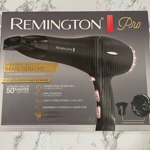 Remington pro pearl ceramic soft dryer with concentrator and diffuser,Ionic1875w